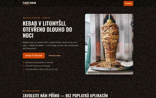 Concept demo website for a kebab restaurant
